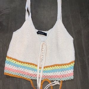 Knitted croptop